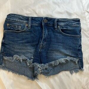 JBD denim Shorts women’s Size Small Blue distressed cutoff jean shorts